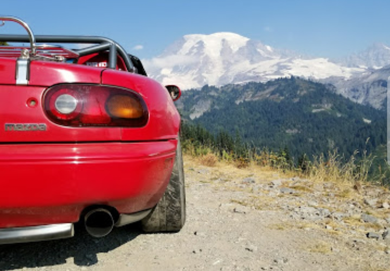 The Miatas first BIG trip. 4 days, 2 people, 1 roadster. And thus began the luggage rack phase